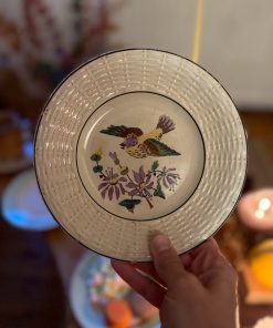 2 assiettes à dessert anciennes Digoin & Sarreguemines  18cm