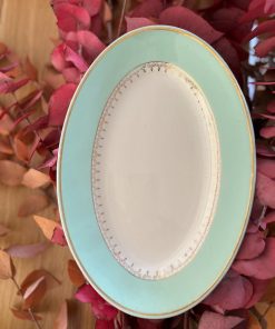 Ravier Lunéville à bordure vert d'eau