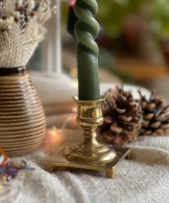 Bougeoir en laiton forme carrée