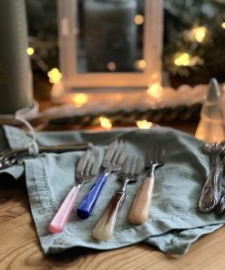 Fourchette à gâteaux à manche coloré