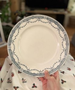 Grand plat rond terre de fer St Amand