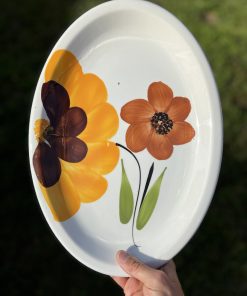 Plat ovale en porcelaine italienne