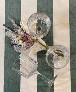 Verre à pied en cristal taillé