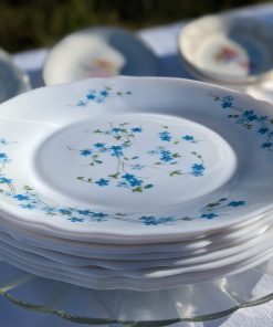 Assiette plate myosotis