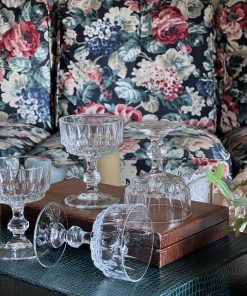 Coupe à champagne en verre taillé