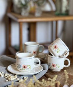 Tasse à café en faïence italienne vintage