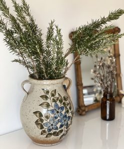 Grand vase vintage en grès émaillé