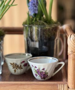 Tasse à café vintage Violettes