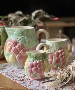 Petit pichet en barbotine fruits - 2 tailles