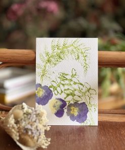 Carte Pensées et feuillages