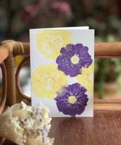 Carte double Primevères