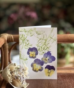 Carte double Pensées et Vesce