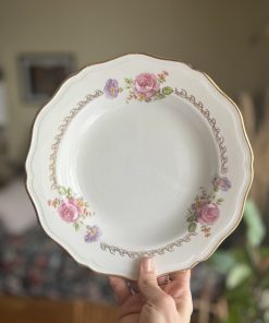 Assiette creuse florale L'Amandinoise