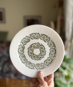 Assiette vintage Marguerites en porcelaine anglaise