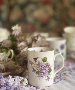 Mug violettes en porcelaine anglaise