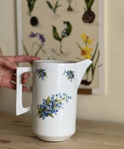 Cafetière en porcelaine vintage myosotis