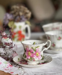 Tasse Prairie Rose en porcelaine anglaise
