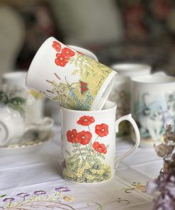 Mug Coquelicots en porcelaine anglaise
