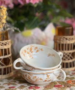 Coupelle feuillages ocres