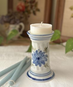 Bougeoir en porcelaine torse