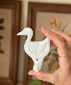 Patère Oie en céramique