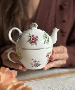 Théière Solitaire Fleurie