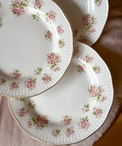 Assiette Tea Time Fleurs Roses