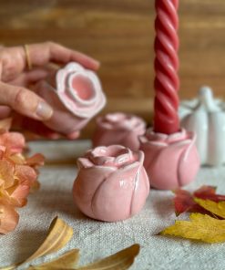 Bougeoir vintage Rose