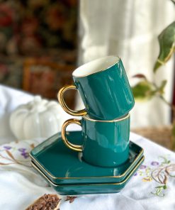 Tasse à café Green & Gold