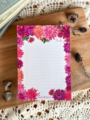 Bloc-notes Dahlias