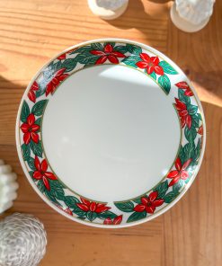 Assiette de Noël Poinsettia