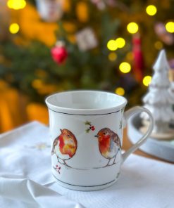 Mug Winter Robins