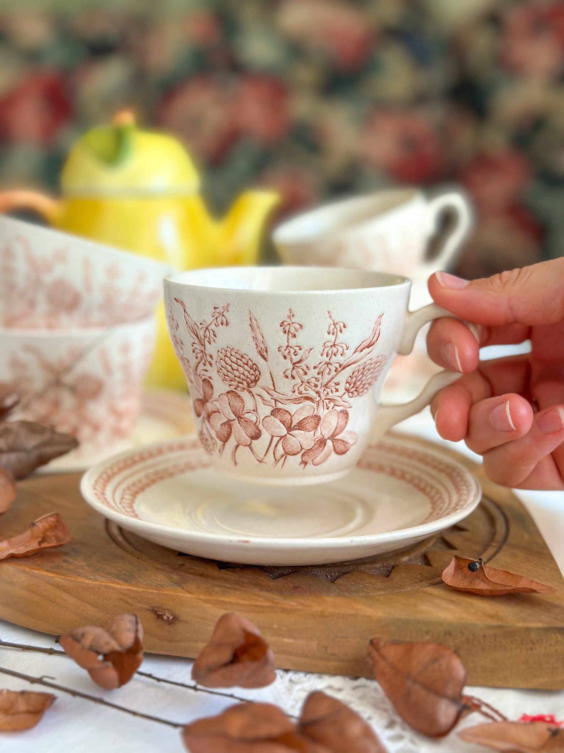 Tasse à thé anglaise Harvest – Image 2