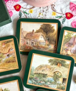 Coffret de 6 sous-verres Country Cottages