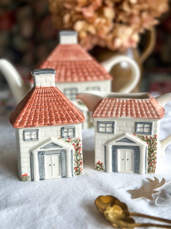 Ensemble Sucrier et Pot à lait Charming Cottage