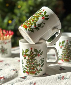 Mug de Noël Sapin et Houx