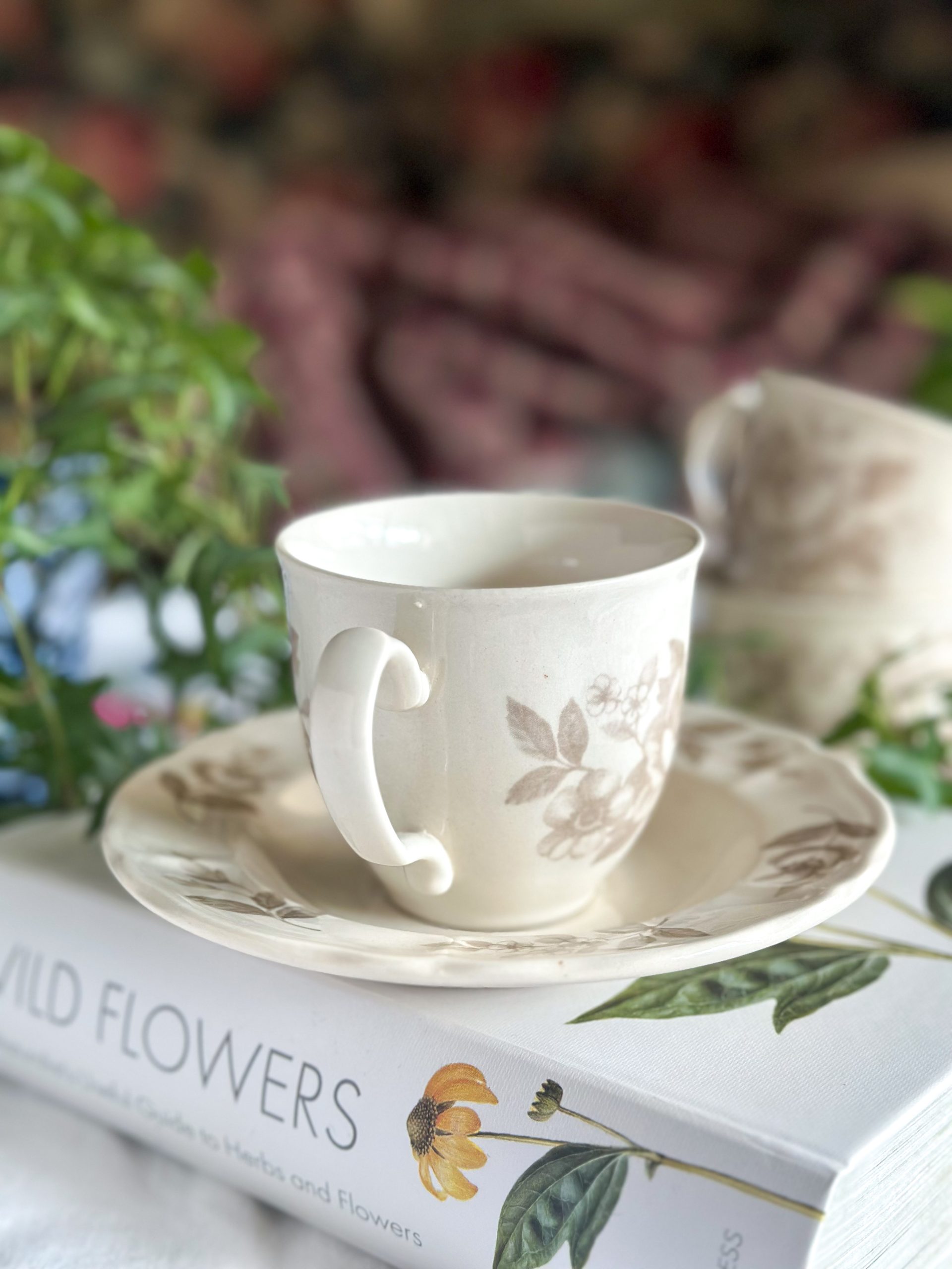 Tasse Sepia Flower – Image 3