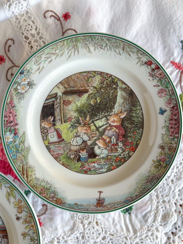 Assiette Foxwood Tales Rabbits Picnic