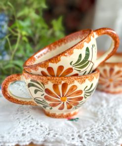 Tasse vintage en céramique marron